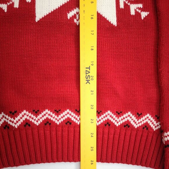 Hundred Percent Authentic Fresh Brand Men's Size Medium Red w/ White Sweater - Picture 10 of 10